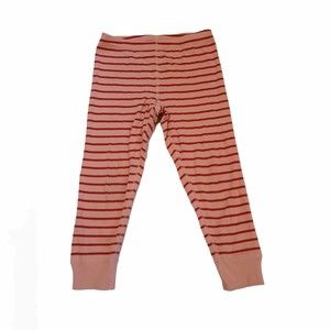 Hanna Andersson Girls Pink Striped Play Pants 100cm